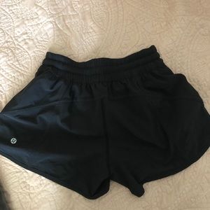 lululemon high waisted tracker shorts